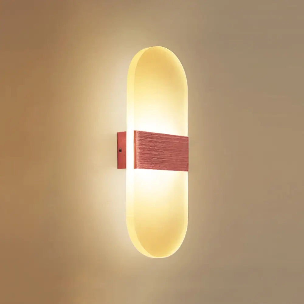 DecorBites™ Modern LED Wall Sconce in Oval/Rectangular/Convex Shape - 8"/10.5" Wide - Warm/White/Natural Light