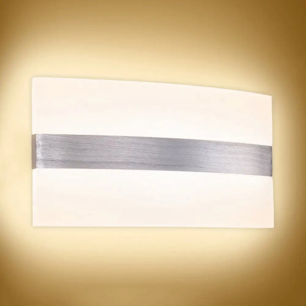 DecorBites™ Modern LED Wall Sconce in Oval/Rectangular/Convex Shape - 8"/10.5" Wide - Warm/White/Natural Light