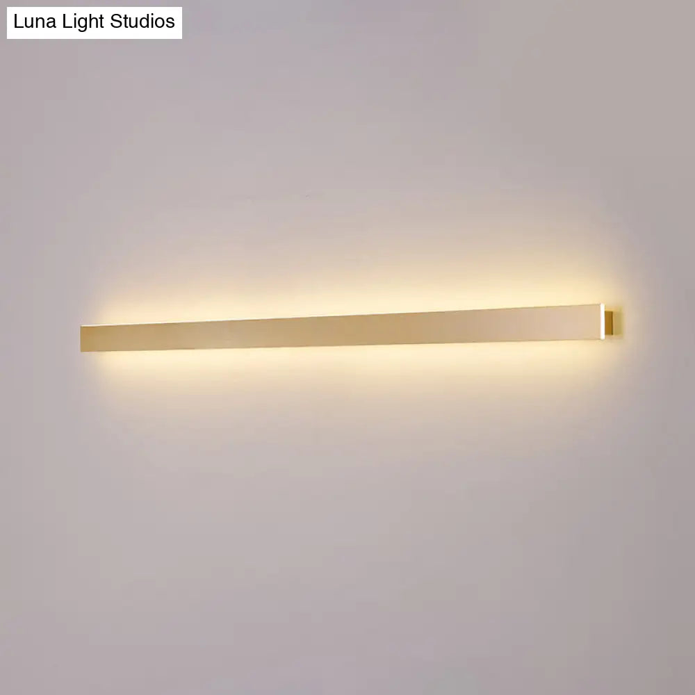DecorBites™ Modern LED Wall Sconce Lamp - Simple Linear Stairway Light in Gold - White/Warm/Natural Light