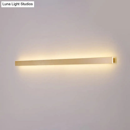 DecorBites™ Modern LED Wall Sconce Lamp - Simple Linear Stairway Light in Gold - White/Warm/Natural Light