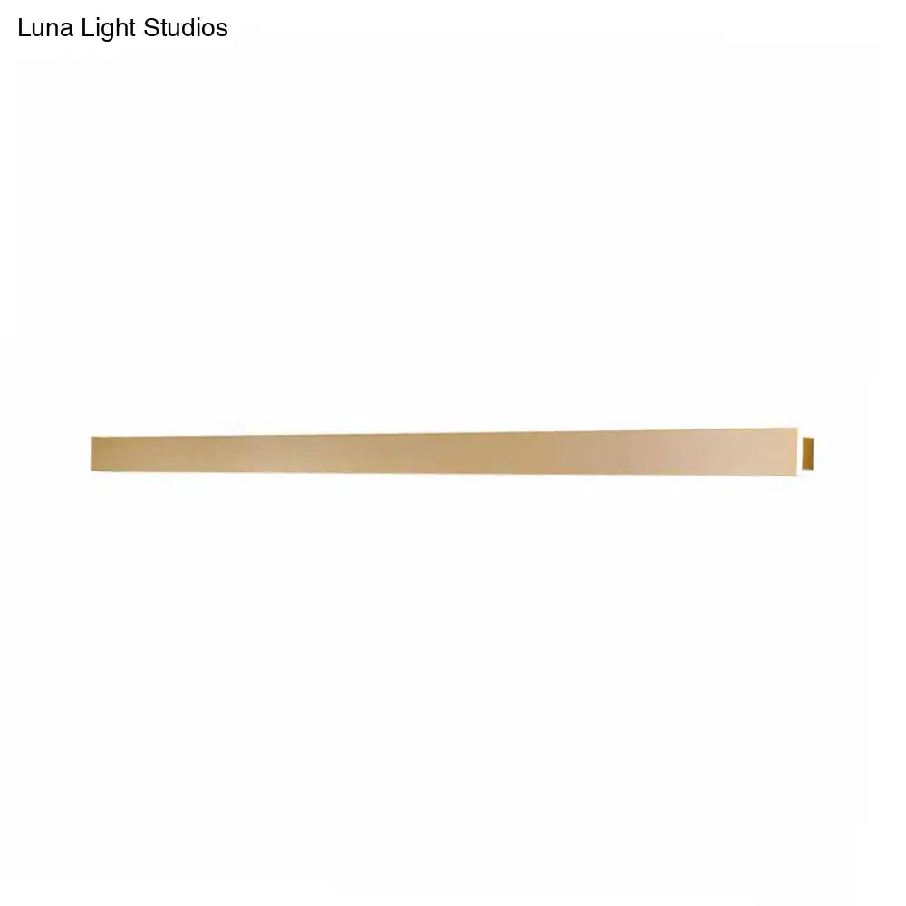 DecorBites™ Modern LED Wall Sconce Lamp - Simple Linear Stairway Light in Gold - White/Warm/Natural Light