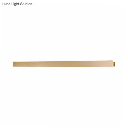 DecorBites™ Modern LED Wall Sconce Lamp - Simple Linear Stairway Light in Gold - White/Warm/Natural Light