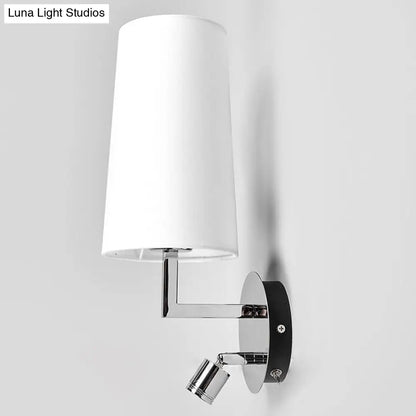 DecorBites™ Modern LED Wall Sconce Light in Chrome with Round/Rectangle Canopy