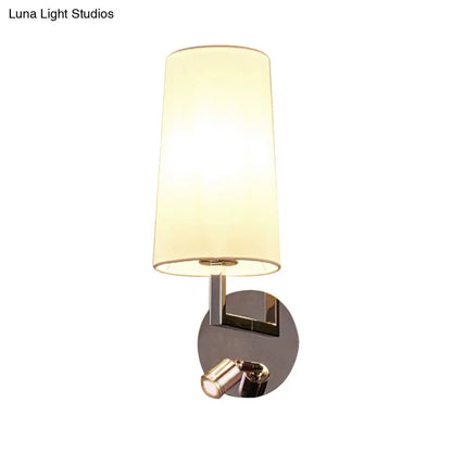 DecorBites™ Modern LED Wall Sconce Light in Chrome with Round/Rectangle Canopy