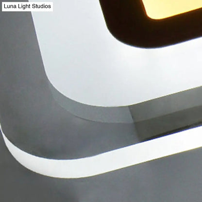 DecorBites™ Modern LED Wall Sconce - Triangle/Round/Square Design - Warm/White Light - Acrylic Simplicity
