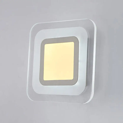 DecorBites™ Modern LED Wall Sconce - Triangle/Round/Square Design - Warm/White Light - Acrylic Simplicity