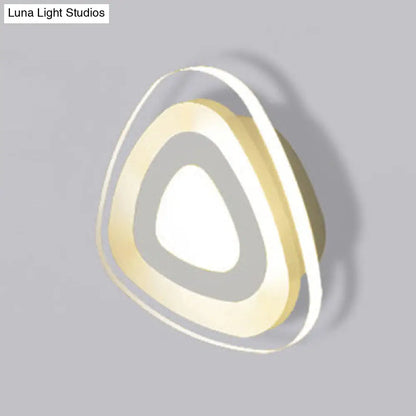 DecorBites™ Modern LED Wall Sconce - Triangle/Round/Square Design - Warm/White Light - Acrylic Simplicity