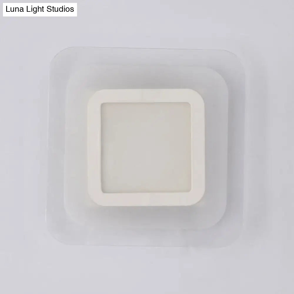 DecorBites™ Modern LED Wall Sconce - Triangle/Round/Square Design - Warm/White Light - Acrylic Simplicity