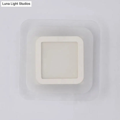 DecorBites™ Modern LED Wall Sconce - Triangle/Round/Square Design - Warm/White Light - Acrylic Simplicity