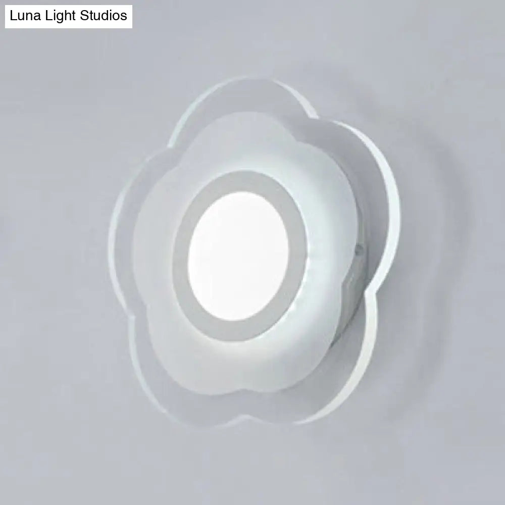 DecorBites™ Modern LED Wall Sconce - Triangle/Round/Square Design - Warm/White Light - Acrylic Simplicity