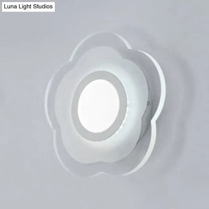 DecorBites™ Modern LED Wall Sconce - Triangle/Round/Square Design - Warm/White Light - Acrylic Simplicity