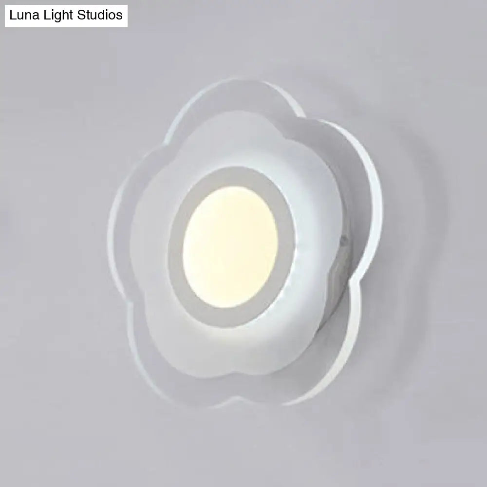 DecorBites™ Modern LED Wall Sconce - Triangle/Round/Square Design - Warm/White Light - Acrylic Simplicity
