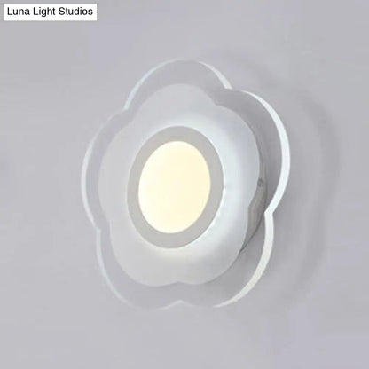 DecorBites™ Modern LED Wall Sconce - Triangle/Round/Square Design - Warm/White Light - Acrylic Simplicity