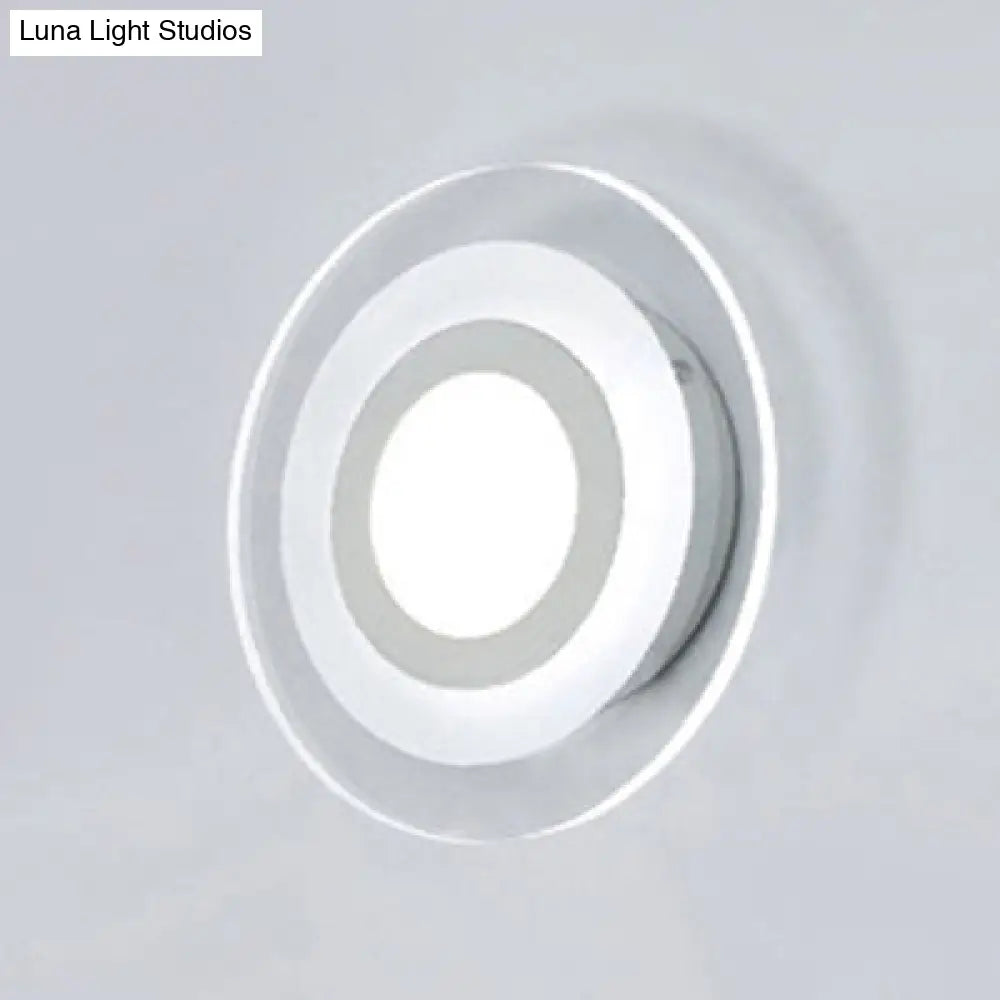 DecorBites™ Modern LED Wall Sconce - Triangle/Round/Square Design - Warm/White Light - Acrylic Simplicity