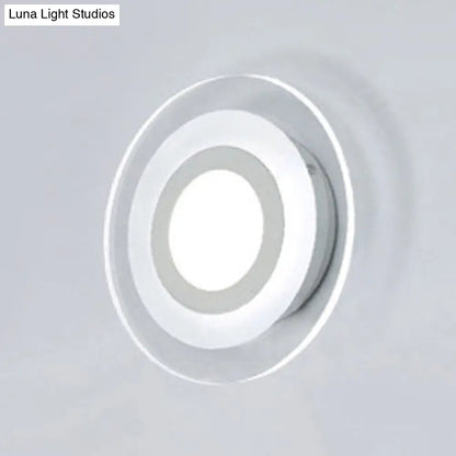 DecorBites™ Modern LED Wall Sconce - Triangle/Round/Square Design - Warm/White Light - Acrylic Simplicity