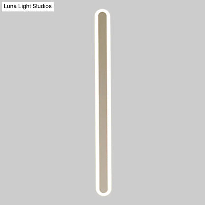 DecorBites™ Modern LED Wall Sconce - White Elongated Acrylic Light - Warm/White Lighting