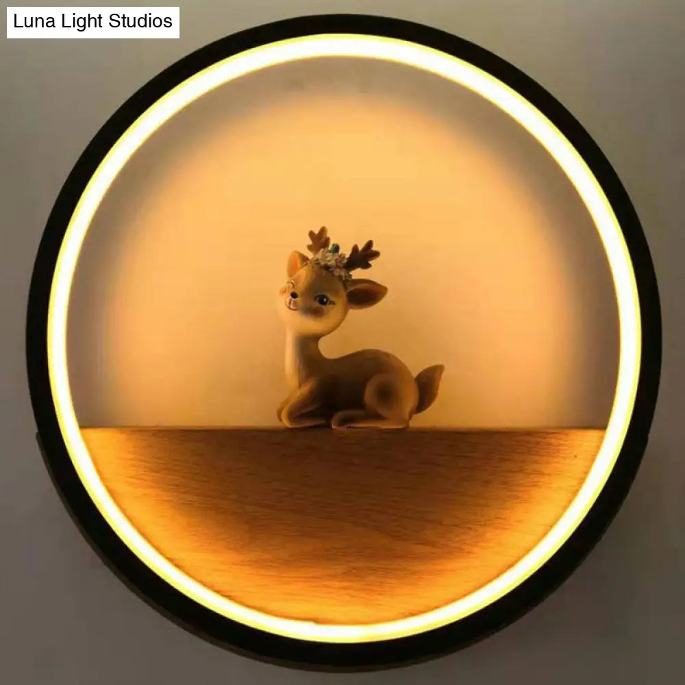 DecorBites™ Modern LED Wall Sconce with Decorative Deer for Living Room