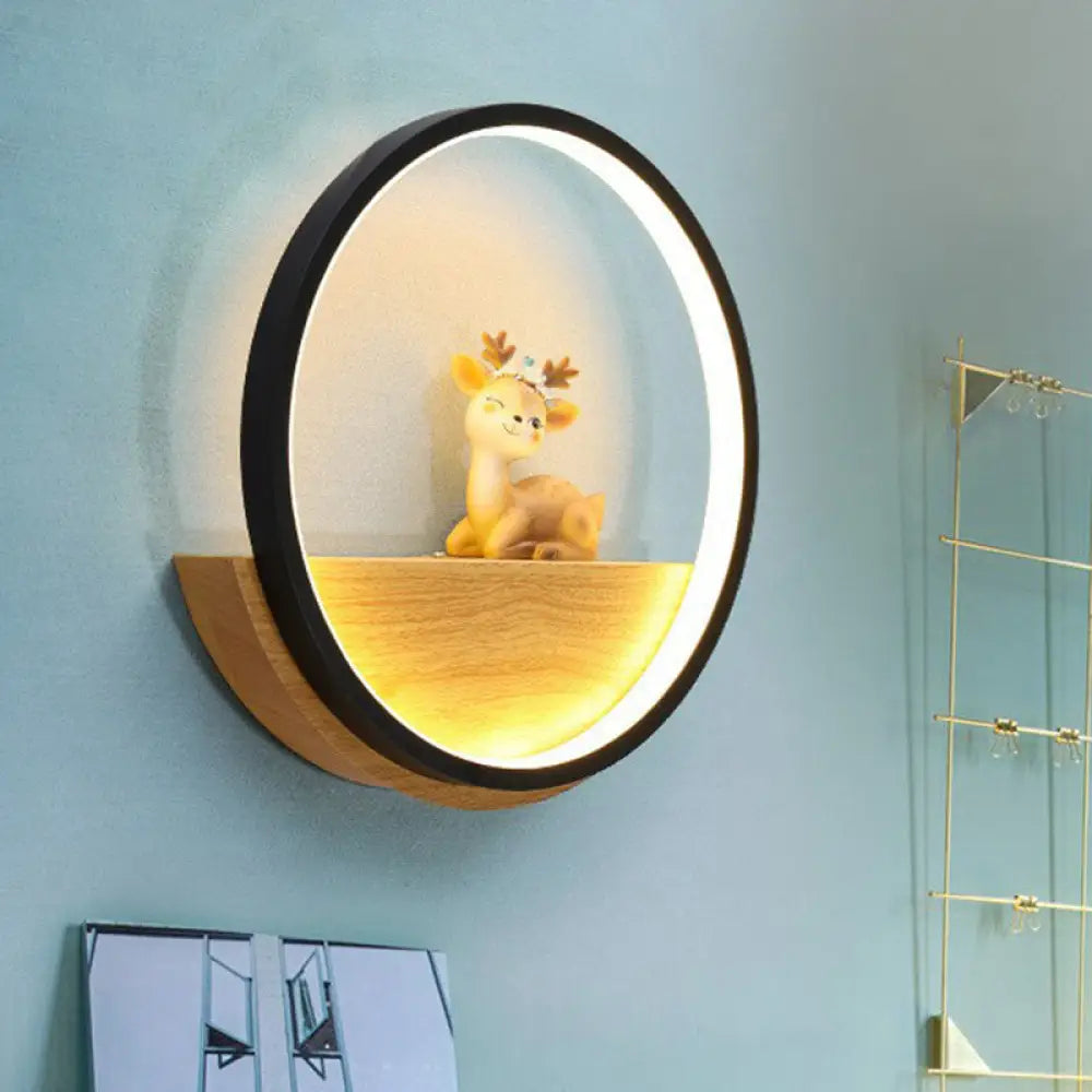 DecorBites™ Modern LED Wall Sconce with Decorative Deer for Living Room