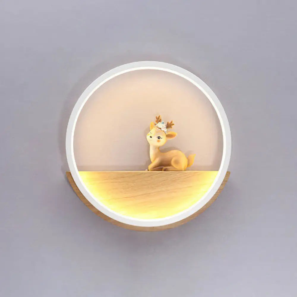 DecorBites™ Modern LED Wall Sconce with Decorative Deer for Living Room