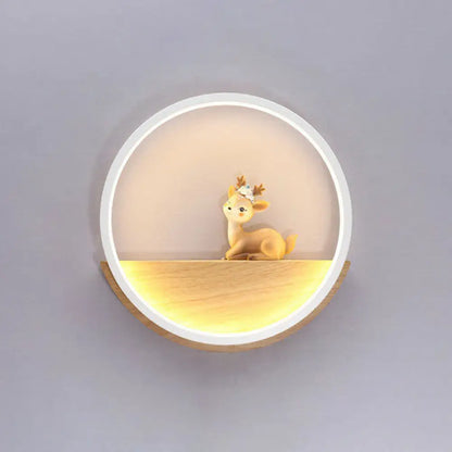 DecorBites™ Modern LED Wall Sconce with Decorative Deer for Living Room