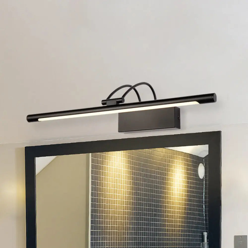 DecorBites™ Modern LED Wall Vanity Light Fixture with Metallic Shade - Black, Warm/White Light