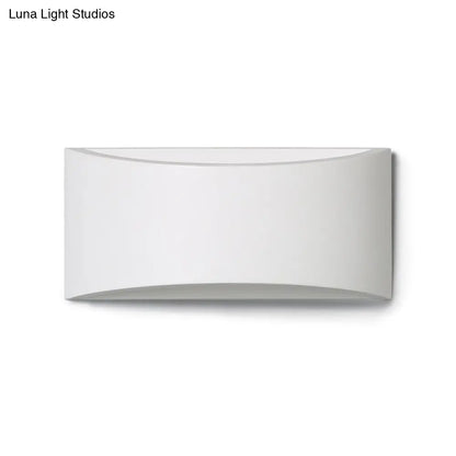 DecorBites™ Modern LED White Wall Lamp with Warm/White Lighting - Metallic Rectangle Wall Washer Light