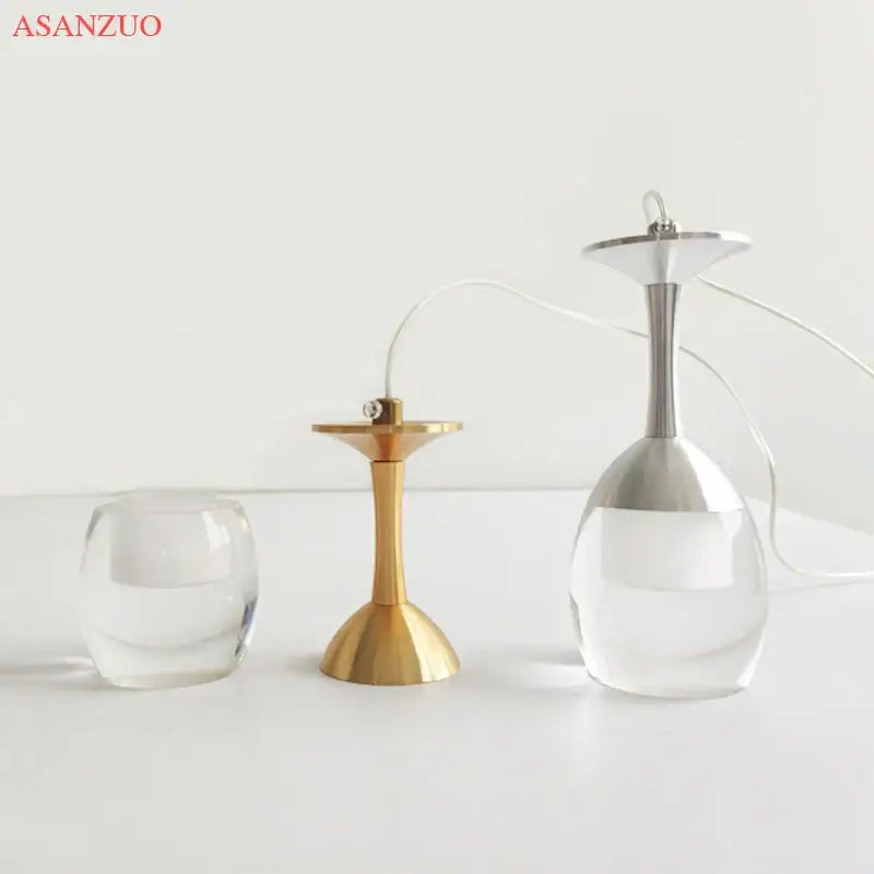 Modern led wine glass pendant lights – dining room chandelier