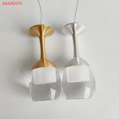 Modern led wine glass pendant lights – dining room chandelier