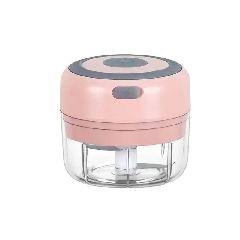 Modern light blue electric food chopper kitchen garlic masher