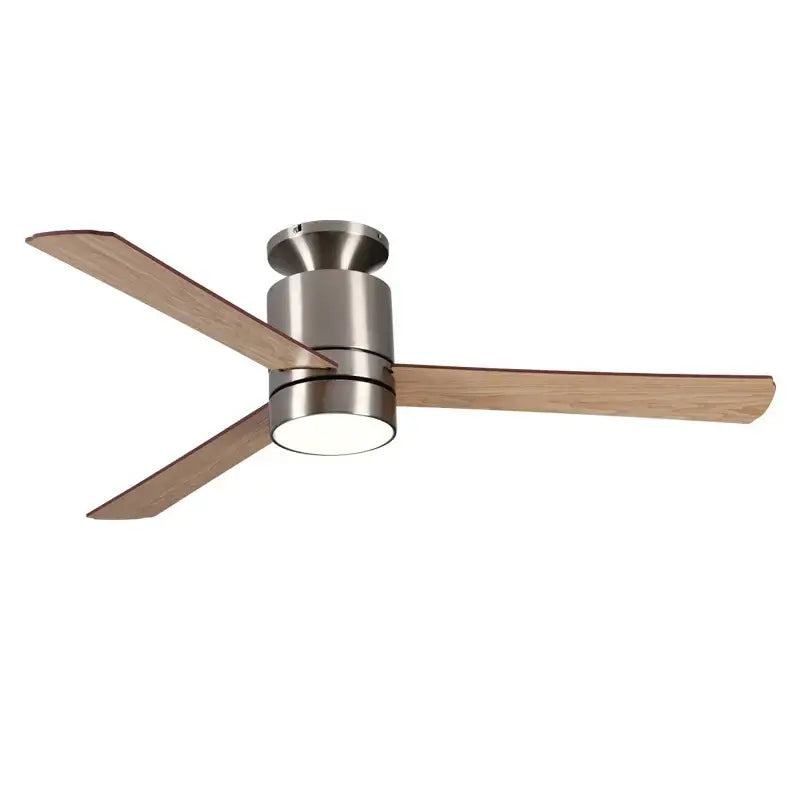 Modern light brown 40 inch led ceiling fan with remote control bedroom