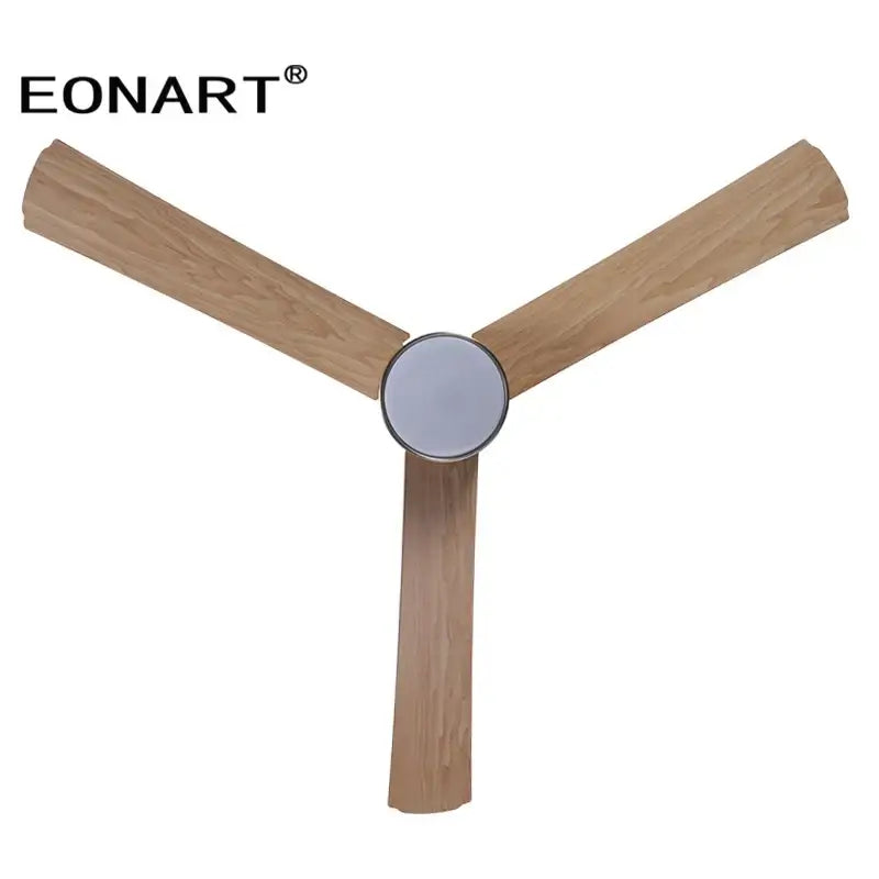 Modern light brown 40 inch led ceiling fan with remote control bedroom