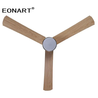 Modern light brown 40 inch led ceiling fan with remote control bedroom