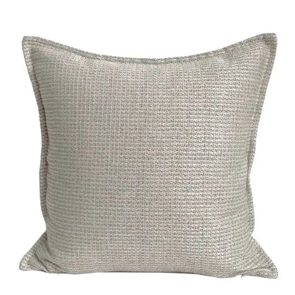 Modern light coffee patchwork pillow covers living room decor