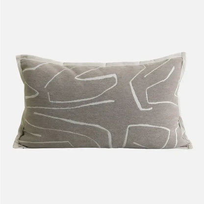 Modern light grey coffee texture cushion covers living room decor