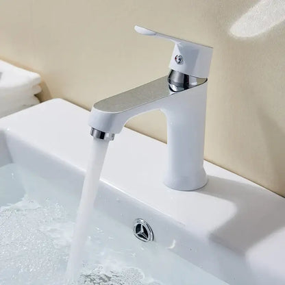 Modern lime green & chrome basin brass faucet bathroom mixer tap