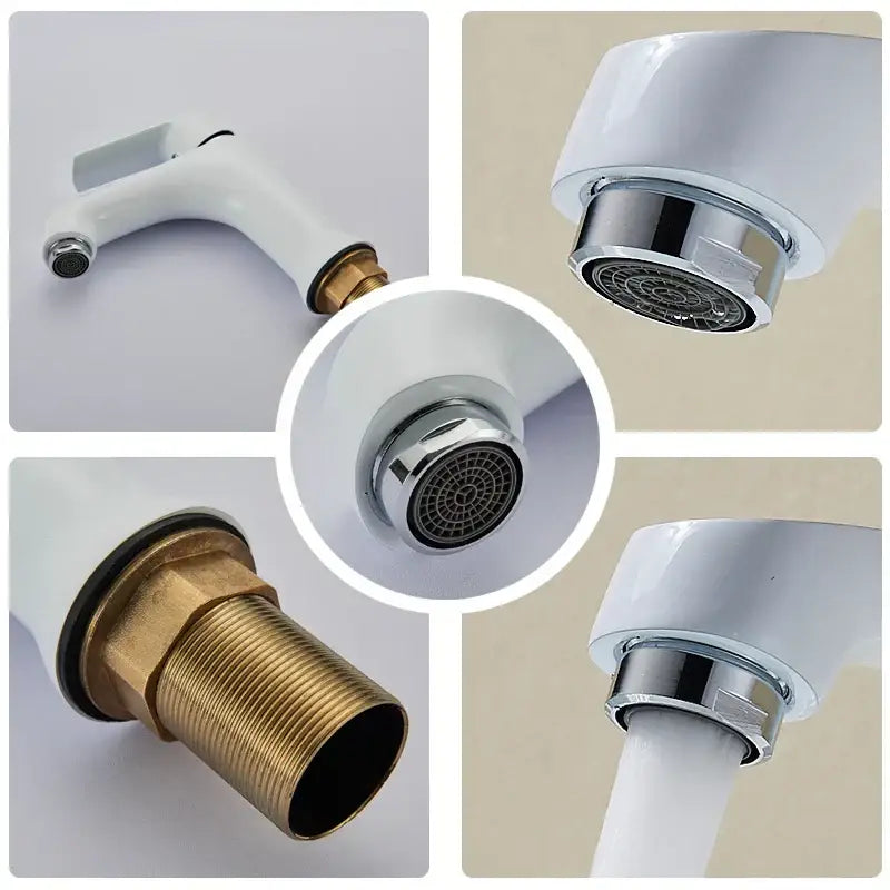Modern lime green & chrome basin brass faucet bathroom mixer tap