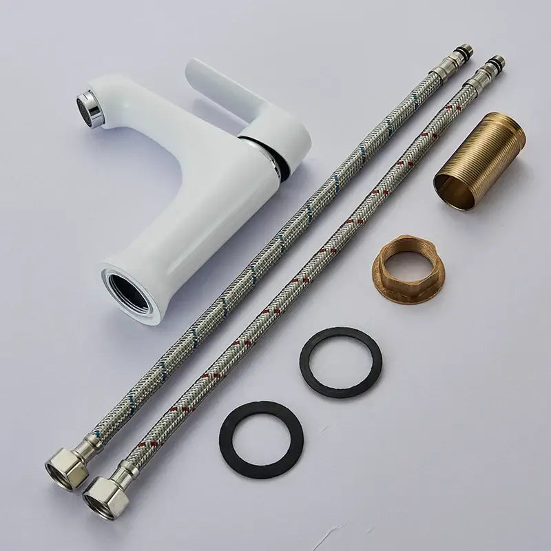 Modern lime green & chrome basin brass faucet bathroom mixer tap