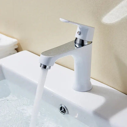 Modern lime green & chrome basin brass faucet bathroom mixer tap