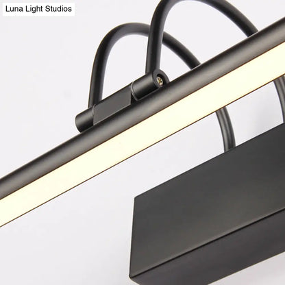 DecorBites™ Modern Linear LED Vanity Lighting for Bathroom - Metallic Finish, 22"/26" Wide, Black/White, Warm Light