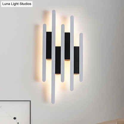 DecorBites™ Modern Linear LED Wall Sconce in Acrylic White - Wall Mounted Bedside Light in Warm/White Light, 12.5"/16.5"/20.5" H