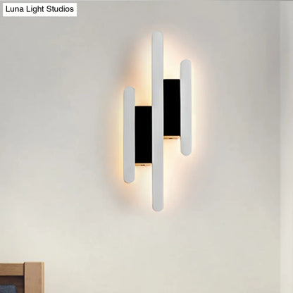 DecorBites™ Modern Linear LED Wall Sconce in Acrylic White - Wall Mounted Bedside Light in Warm/White Light, 12.5"/16.5"/20.5" H