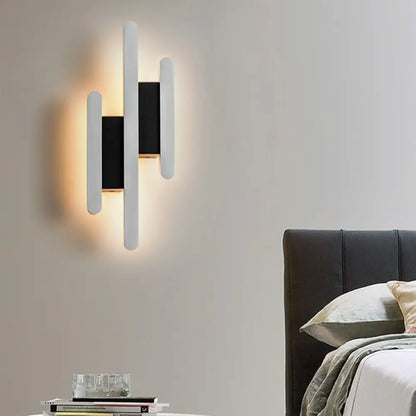 DecorBites™ Modern Linear LED Wall Sconce in Acrylic White - Wall Mounted Bedside Light in Warm/White Light, 12.5"/16.5"/20.5" H