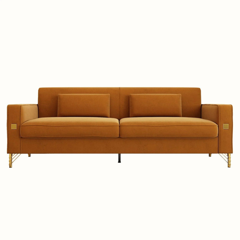 Modern Loveseat Sofa with Pillows