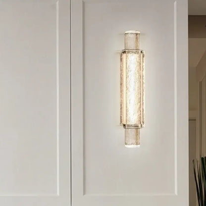 Modern luxe gold crystal glass wall lamp bedroom sconce set