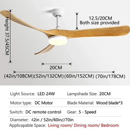 Modern luxury black and dark brown wooden ceiling fan living room