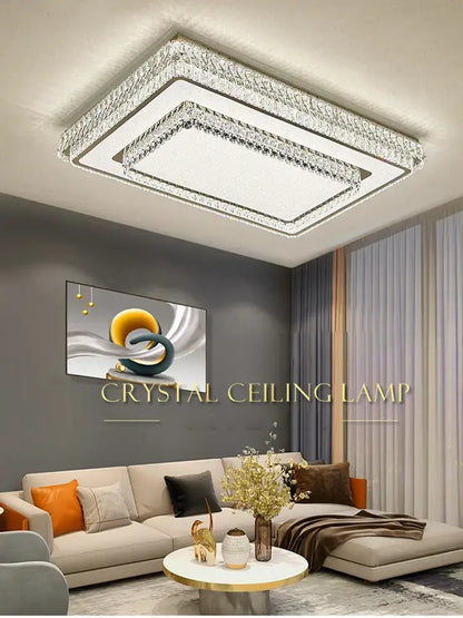 Modern luxury crystal led ceiling lamp bedroom chandelier