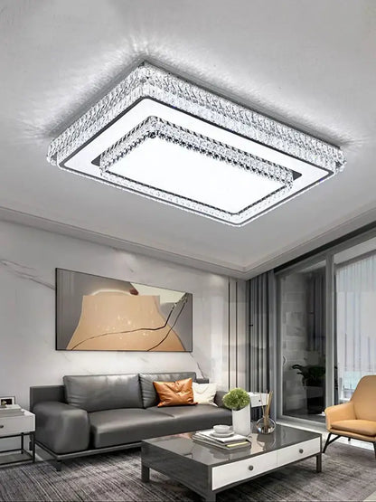 Modern luxury crystal led ceiling lamp bedroom chandelier