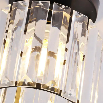 Modern luxury gold & black crystal aisle ceiling light corridor lamp