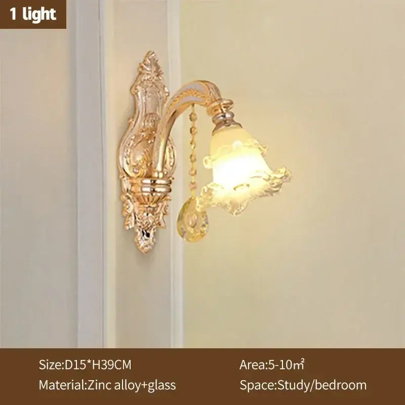 Modern luxury gold crystal ceiling chandelier living room flower light
