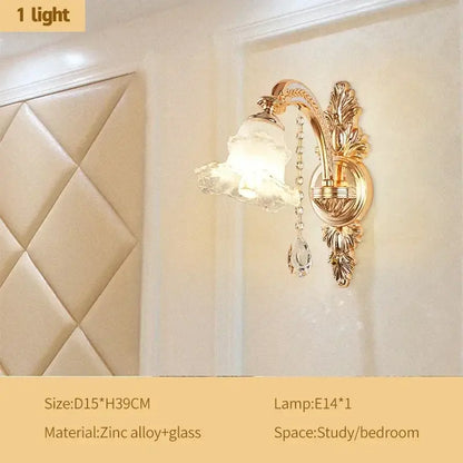 Modern luxury gold crystal ceiling chandelier living room flower light